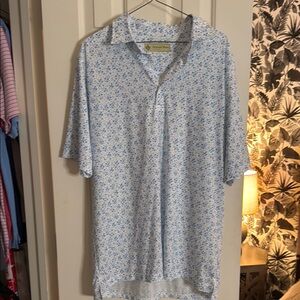 Blue Floral Men's Shirt
